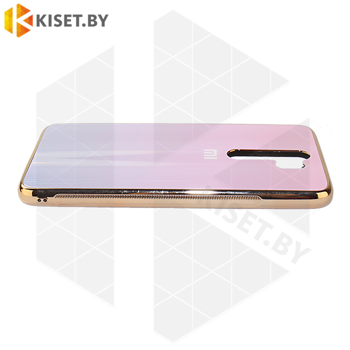 Чехол-бампер Aurora Glass для Xiaomi Redmi Note 8 Pro розовый