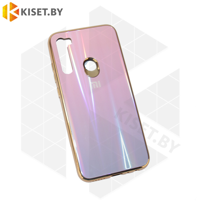 Чехол-бампер Aurora Glass для Xiaomi Redmi Note 8 розовый