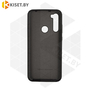 Soft-touch бампер Silicone Cover для Xiaomi Redmi Note 8T черный с закрытым низом