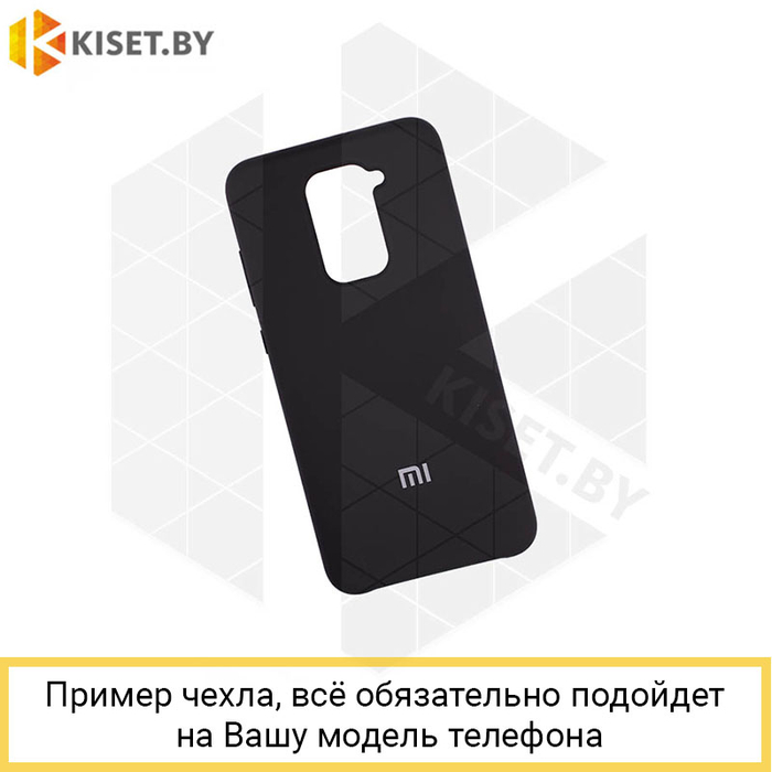 Soft-touch бампер KST Silicone Cover для Samsung Galaxy Note 10 Lite (2020) / A81 черный с закрытым низом