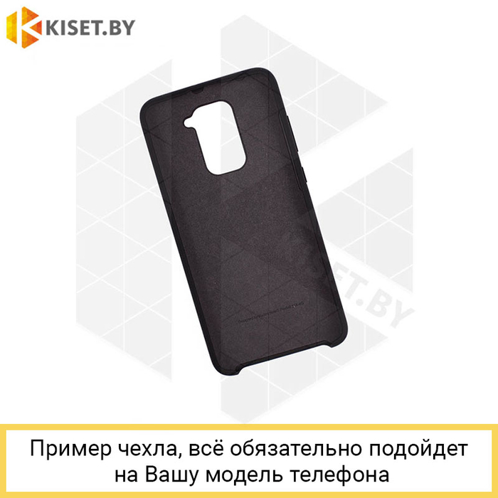 Soft-touch бампер Silicone Cover для Samsung Galaxy M31 черный с закрытым низом