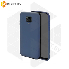 Силиконовый чехол Matte Case для Xiaomi Redmi Note 9 Pro / Redmi Note 9S синий