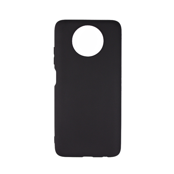 Силиконовый чехол матовый для Xiaomi Redmi Note 9T черный