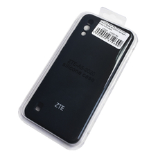 Soft-touch бампер Silicone Cover для ZTE Blade A5 (2020) черный с закрытым низом