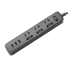 Удлинитель Xiaomi Mi Power Strip NRB4028CN 3 розетки / 3 USB - A черный