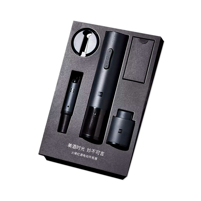 Набор для вина Xiaomi Huo Hou Electric Bottle Openner Deluxe 4 в 1 Set HU0090 аэратор, нож для горлышка бутылки, пробка для бутылки, электроштопор