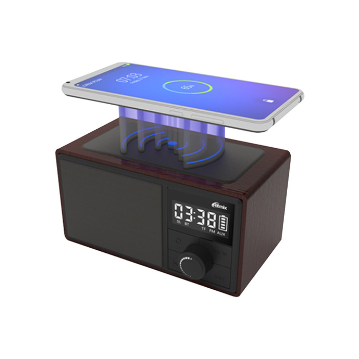 Часы-будильник Ritmix RRC-880 с беспроводной зарядкой