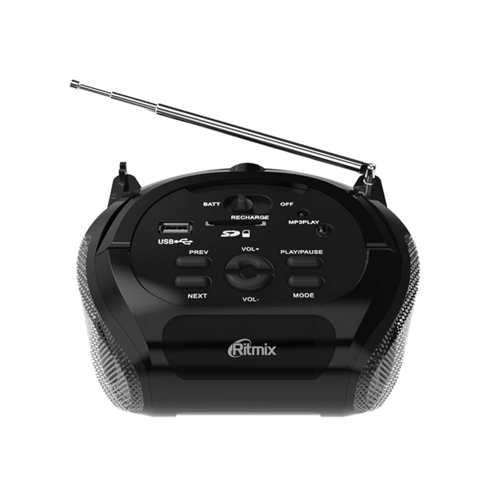 Портативная аудиосистема Ritmix RBB-100 черный