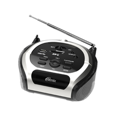 Портативная аудиосистема Ritmix RBB-010 серебристый
