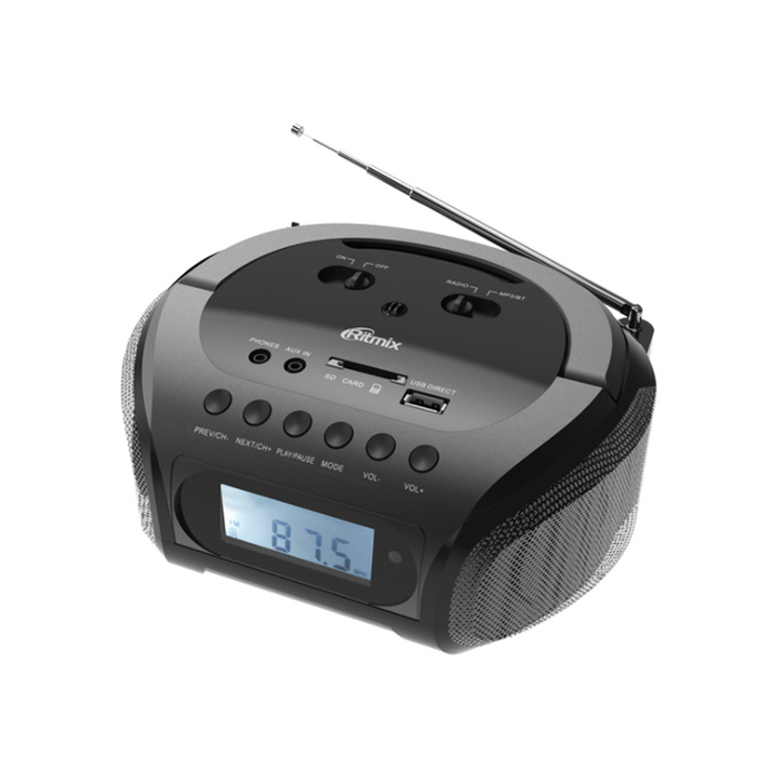 Портативная аудиосистема Ritmix RBB-020BT черный