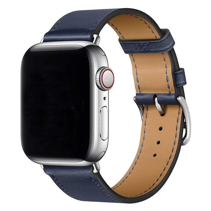 Кожаный ремешок KST для Apple Watch 38 / 40 / 41 мм синий