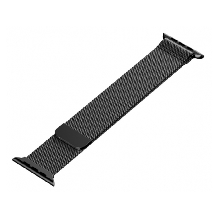 Браслет Миланский KST Milanese Loop для Apple Watch 42 / 44 / 45 мм черный