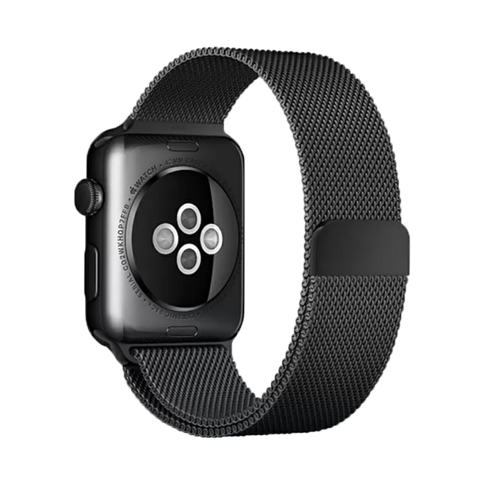 Браслет Миланский KST Milanese Loop для Apple Watch 38 мм черный