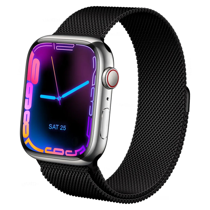 Браслет Миланский KST Milanese Loop для Apple Watch 38 мм черный