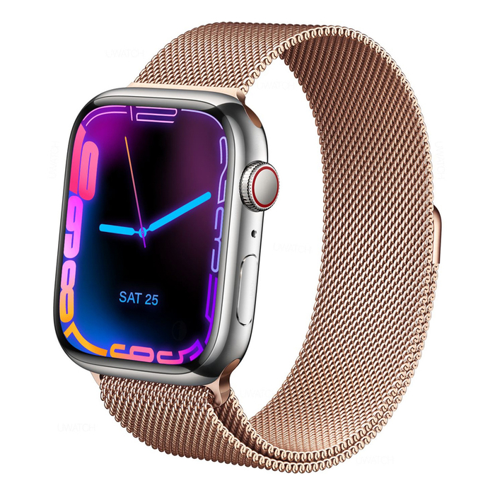 Ремешок плетеный миланский для Apple Watch 38 / 40 / 41 мм розовое золото