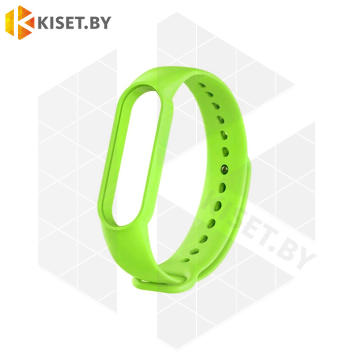 Силиконовый ремешок для Xiaomi Mi Band 5 / 6 салатовый