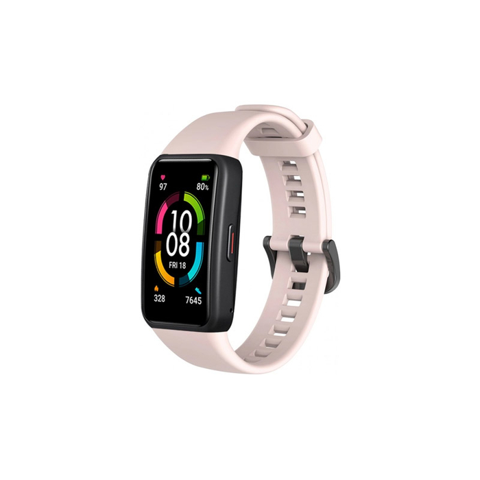 Силиконовый ремешок для Honor Band 6 розовый песок