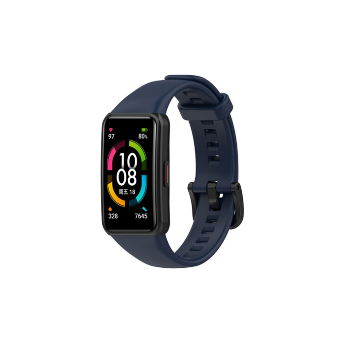 Силиконовый ремешок для Honor Band 6 темно-синий