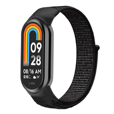 Нейлоновый ремешок для Xiaomi Mi Band 8 черный