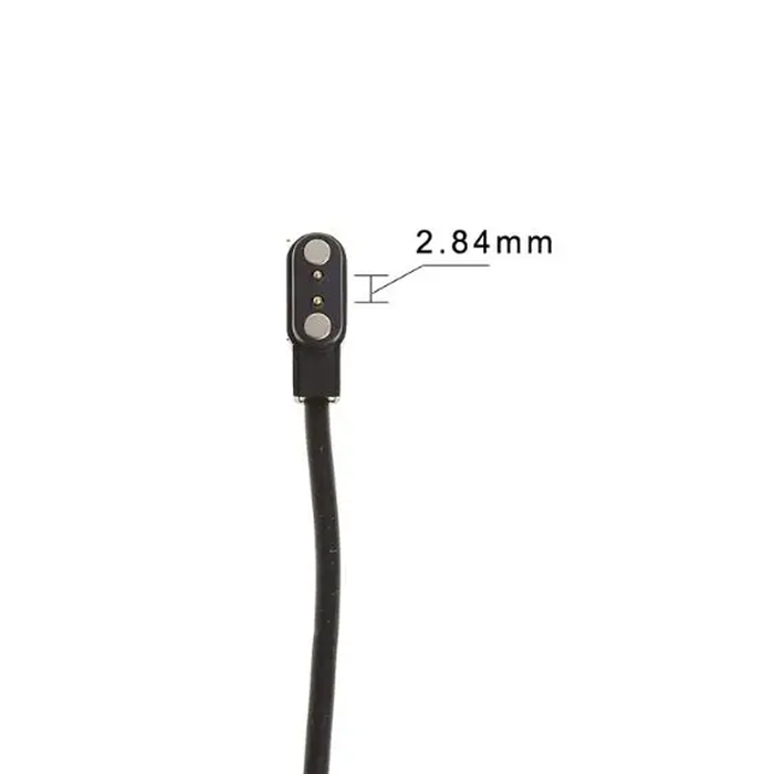 Кабель зарядки универсальный KST Fit для смарт и детских часов 2 pin 2.84mm черный