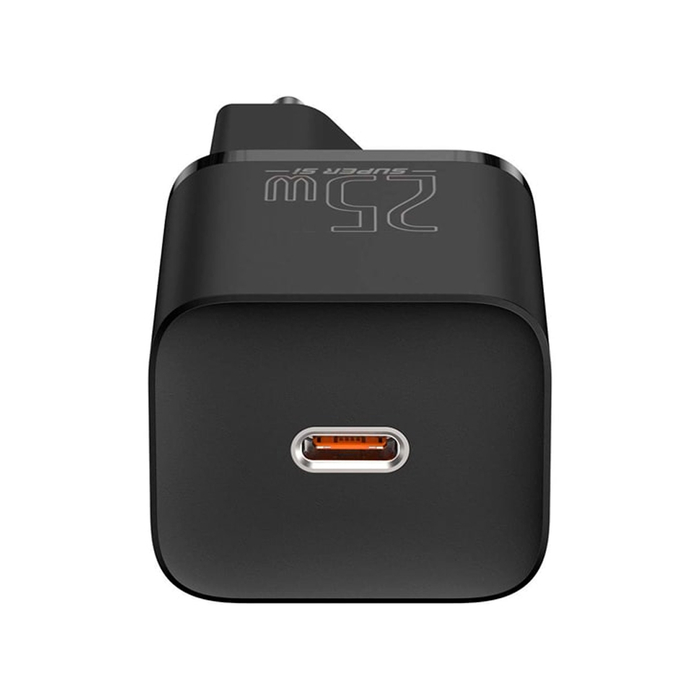 Сетевое зарядное устройство Baseus Super Si TZCCSUP-L01 25W черный + кабель Type-C - Type-C 1m