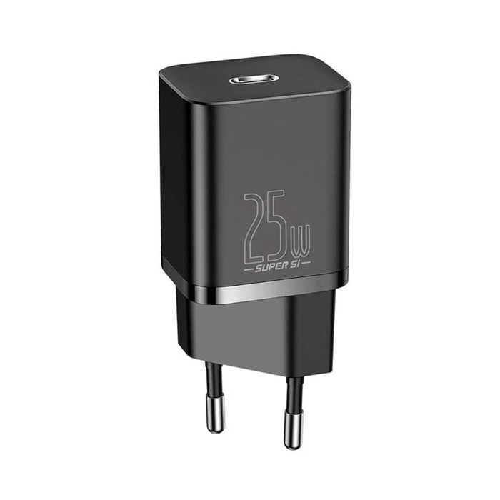 Сетевое зарядное устройство Baseus Super Si TZCCSUP-L01 25W черный + кабель Type-C - Type-C 1m