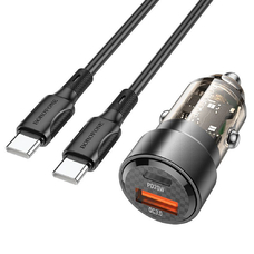 Автомобильное зарядное устройство BOROFONE BZ20 USB-A / Type-C 38W + кабель Type-C черный