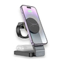 Зарядная станция складная 3в1 HOCO CQ3 для Apple черный MagSafe / Watch / AirPods 15W Type-C