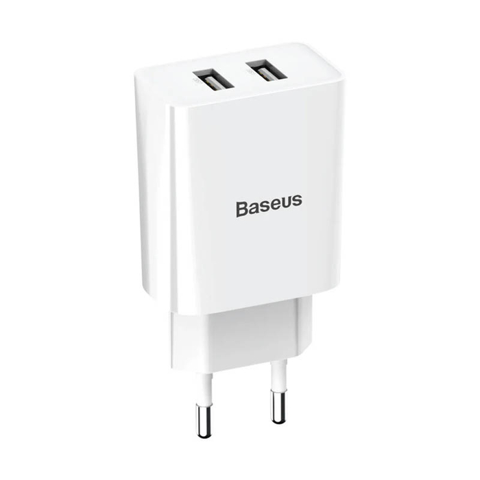 Сетевое зарядное устройство Baseus Speed Mini CCFS-R02 10.5W 2USB белый