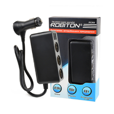 Автомобильный разветвитель ROBITON DC203 3 гнезда 2 USB 120W
